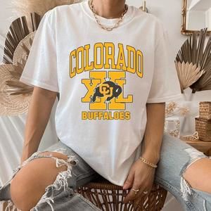 Colorado Buffaloes University Shirt, Unisex White Cotton Shirt